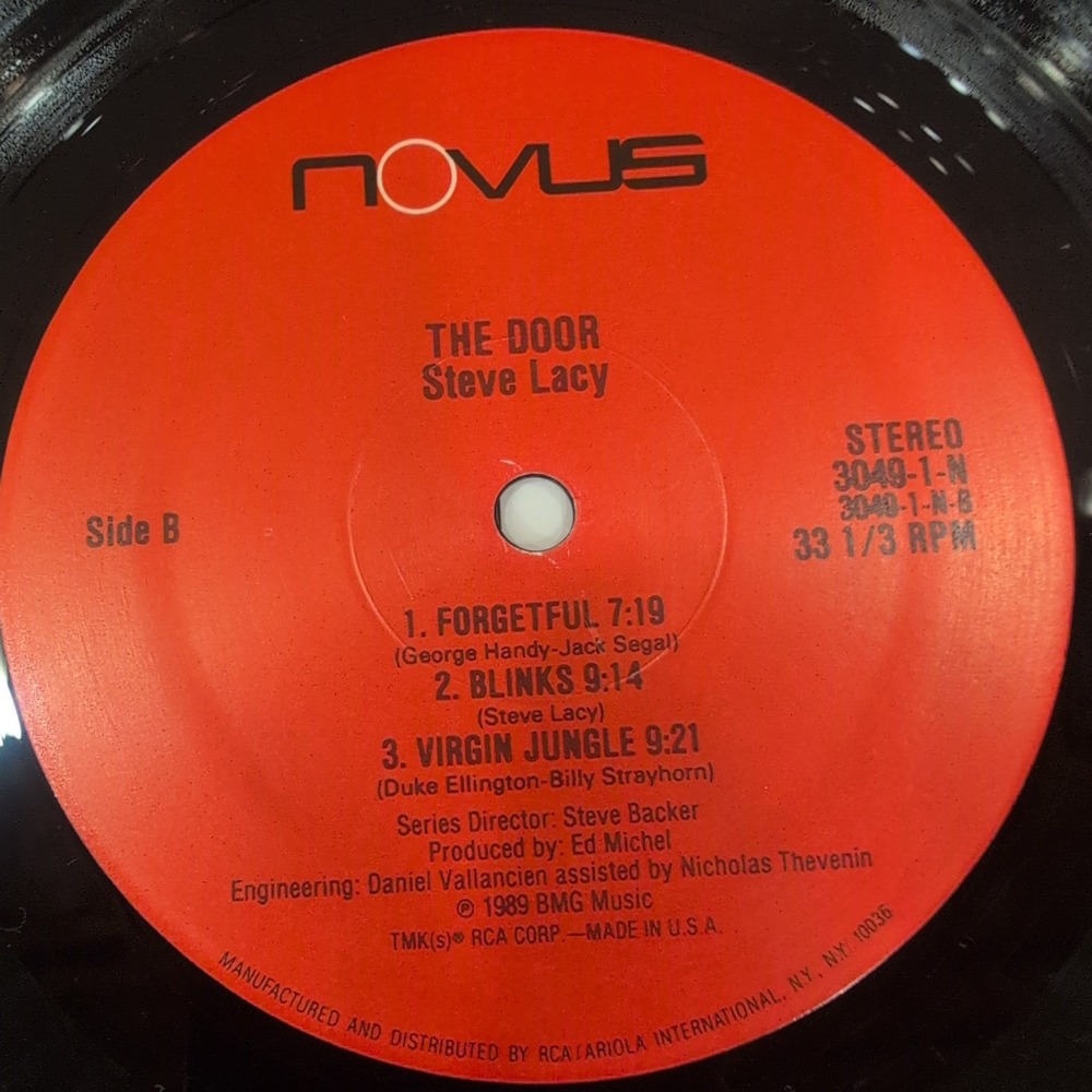 Steve Lacy The Door Vinyl LP 1989 Novus 3049-1-N Jazz Soprano Saxophone VG+ - Picture 6 of 6